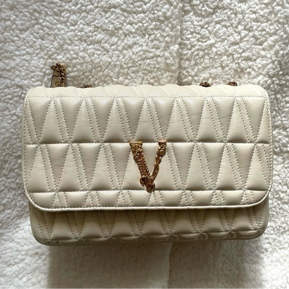 Versace Virtus Quilted leather shoulder bag - Picture 3 of 7